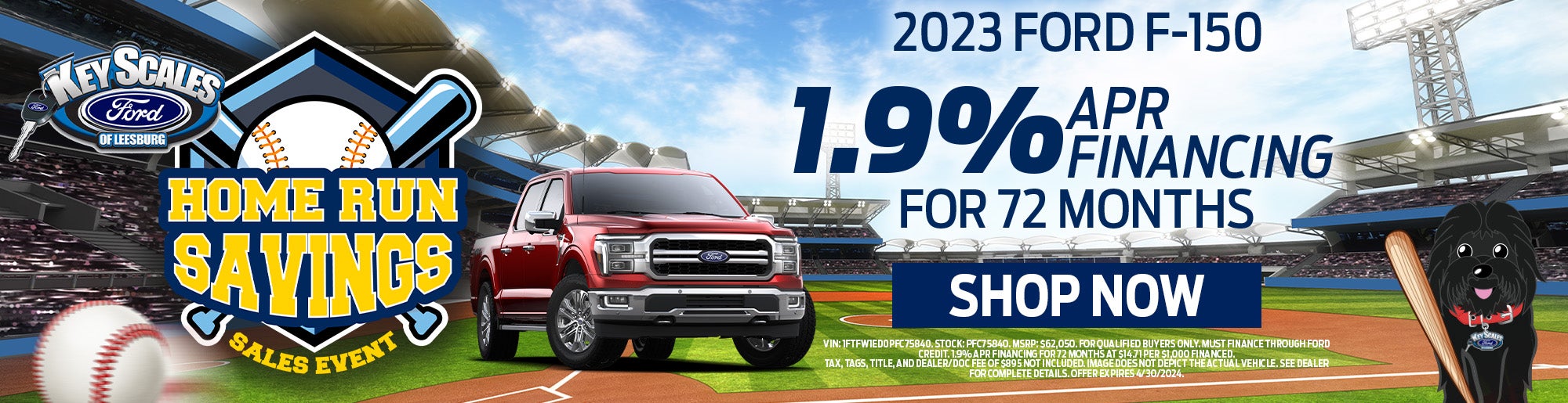 1.9% for 72 months on 2023 F-150